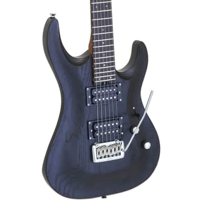 Aria Pro II Electric Guitar Mac Dlx Stained Black image 3