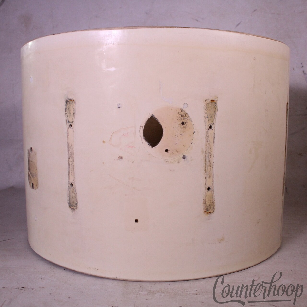 Premier 14x20"Bass Drum Shell 3Ply Birch Pre-International Vintage50s White Duro — main photograph