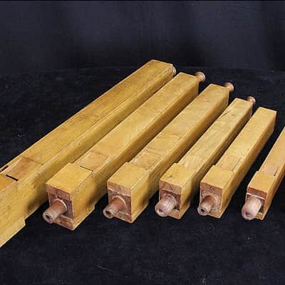 RARE Wooden Whistle Sound Effects Set, 6" to 20" Long, Traps Era, 1920s-30s / INSPECTED & TESTED image 3
