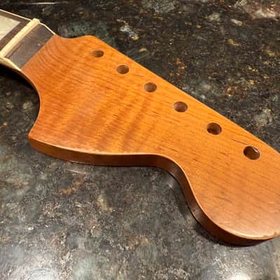 Real Life Relics Nitro 1A Curly Flame Maple Roasted Jazzmaster® Stratocaster® Style Neck Rosewood 21 Fret JMRFMR  #1 image 2