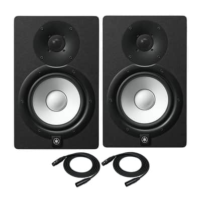 Yamaha HS7 95 Watt Professional Powered Studio Monitor Speaker 2 Pack Bundle image 1