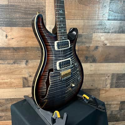SALE! PRS 40th Anniversary Custom 24-08 Semi-Hollow, Charcoal Tri-Color Burst, 10 Top, Free Ship, 065 image 2