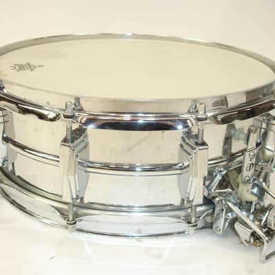 Vintage Ludwig 410 Super-Sensitive Chrome 14"x5" Snare Drum image 2