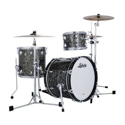 Ludwig Classic Maple Downbeat 3-Piece Drum Kit w/ 20" Kick - Moss Green image 1