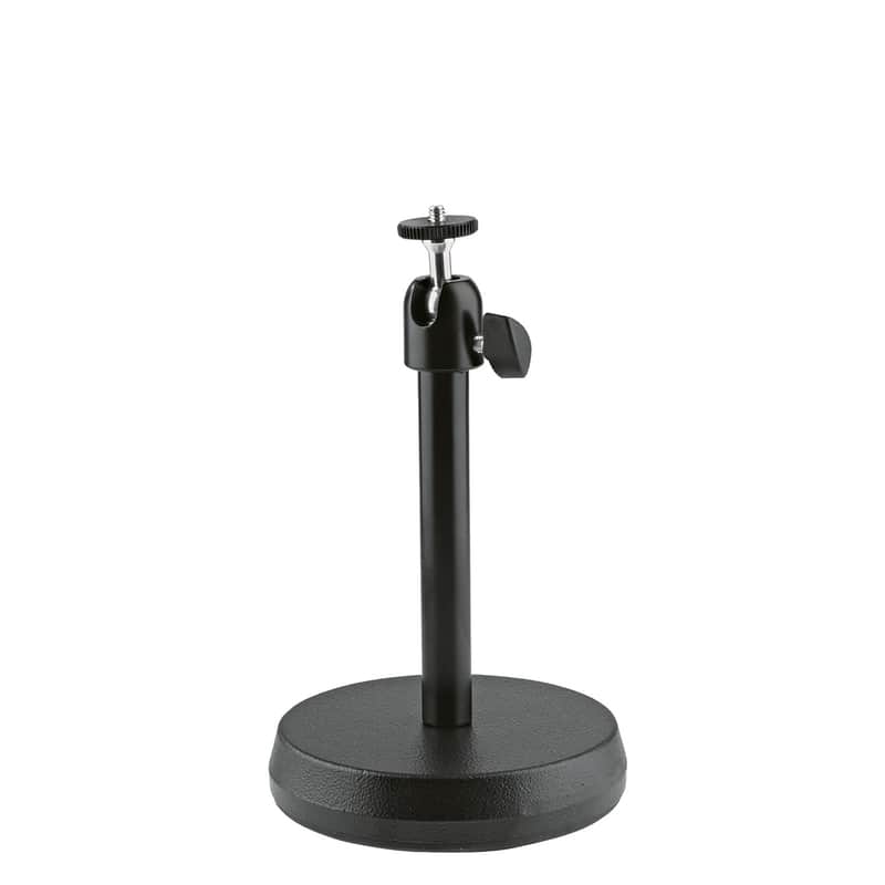 Mint Konig & Meyer 19781-100-55 Desktop Camera Stand, Round Base, Black image 1