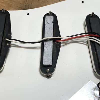 1994 Fender Japan Vintage 62 Reissue Stratocaster Pickups and Pickguard Complete image 4