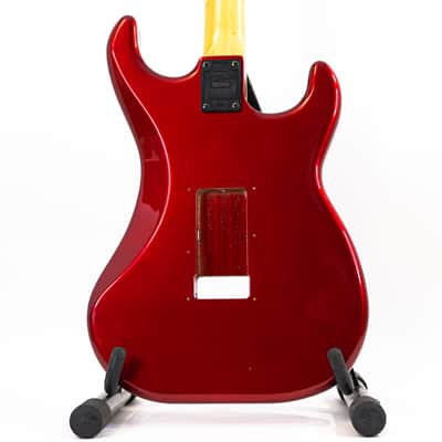 Left-Handed Kramer Striker Super Strat Neck and Body Metallic Red - Unloaded Shell Project Guitar image 4