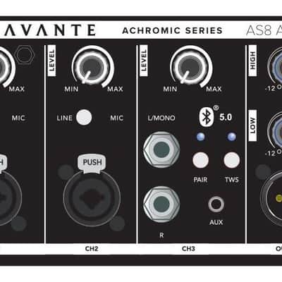 Avante Audio ADJ Achromic AS8 ACDC 1000W Powered Active Column PA System Black image 7