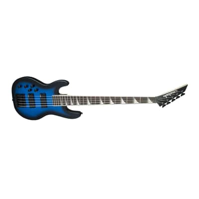 Jackson JS Series Concert Bass JS3V 5-String Electric Guitar (Metallic Blue) image 4