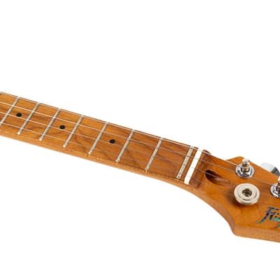Flight PATHFINDER TENOR TBK Rock Series Basswood Body Roasted Maple Neck Double Cutaway 4-String Tenor Electric Ukulele w/Gig Bag image 10