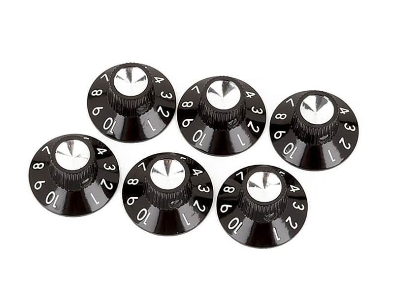Genuine Fender Blackface amp knobs set of 6 Deluxe Reverb Twin Princeton image 1
