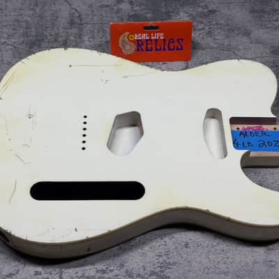 Real Life Relics 60’s Style Tele® Telecaster® Body Double Bound Aged Vintage White