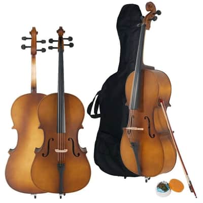 New 4/4 Professional Wood Acoustic Cello for Beginner + Bag+ Bow+ Rosin+ Bridge image 1