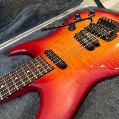1990 Fender Heartfield EX-2 Made in Japan – Figured Maple Top, Rare Gray Case, Paperwork & Extras image 4