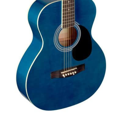 Stagg 4/4 Auditorium Acoustic Guitar - Blue - SA20A BLUE image 1