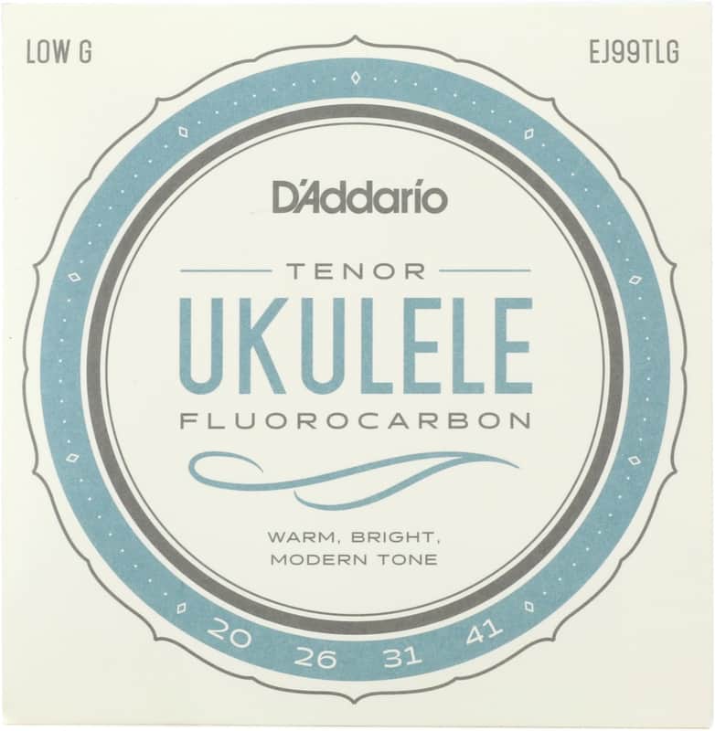D'Addario EJ99TLG Pro-Arte Flurocarbon Tenor Ukulele Strings - .020-.041 (3-pack) Bundle image 1