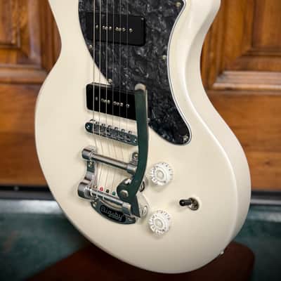 JHG James Hood Guitar SS-101 2017 - Pearl White Metallic image 4