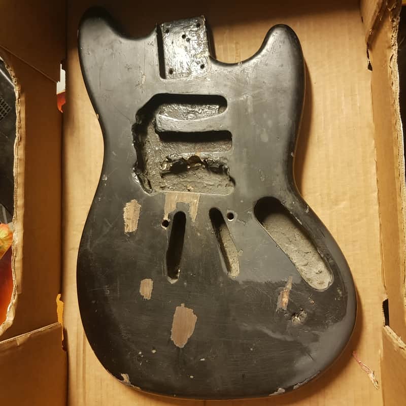 1969 FENDER MUSTANG BODY - RARE MAHOGANY VERSION image 1