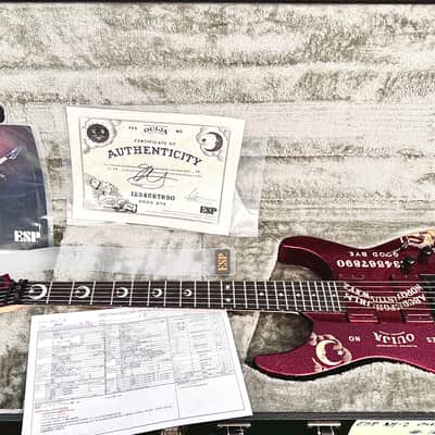 ESP Custom Shop Ouija Red Sparkle & Purple Sparkle Set with Matching Serial# 16 image 4