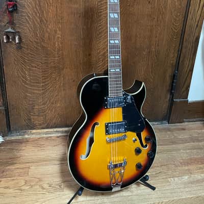 Glen Burton GE775 TS Chicago Maple Neck Jazz Box Guitar image 1
