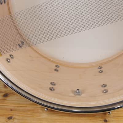 Click Custom Icon 7x14 6ply Maple/Poplar Snare Drum White Marine Pearl image 9