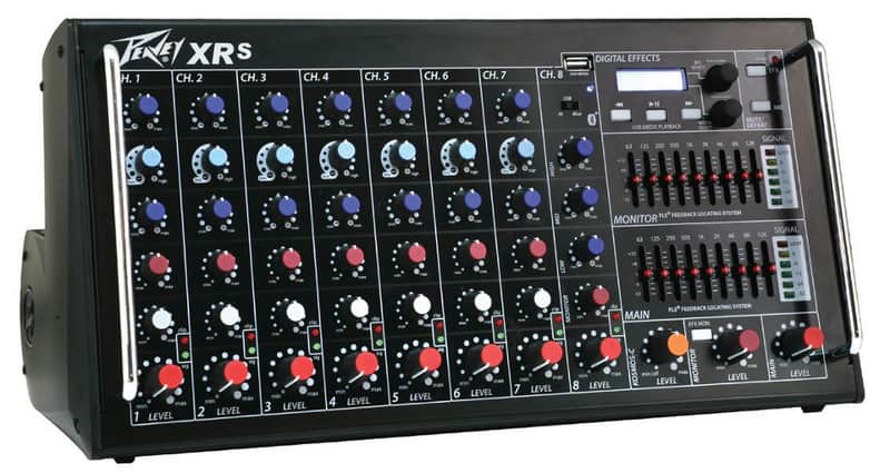 Peavey XR-S 8-Channel Powered Mixer, 1500W image 1