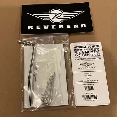 Reverend  Descent W Barotone 2025 - Trans White with case image 17