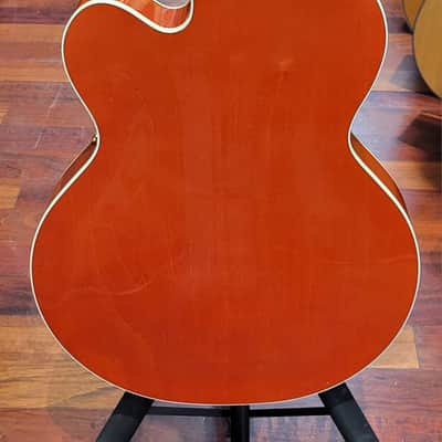 Gretsch G6120 Chet Atkins MIJ Made in Japan Hollow Body Electric with Hardshell case 2012 - Orange image 5