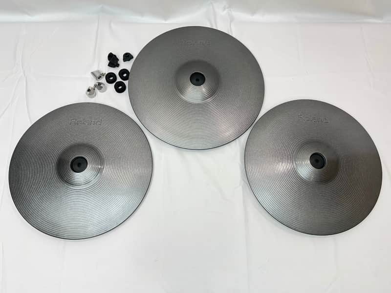 Roland CY-15R MG V-Cymbal 15" Ride Pad ONE Roland CY-14C MG 14" V-Cymbal Crash TWO image 1