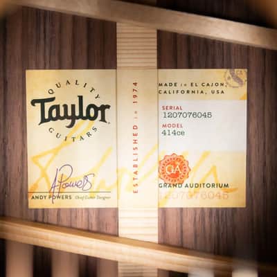 Taylor Next Generation 414ce Grand Auditorium Acoustic/Electric Guitar with Hardshell Case image 16
