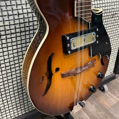 Harmony H-35 “Batwing” Electric Acoustic Mandolin 1972 - Sunburst image 4