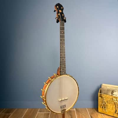 Custom Pisgah Tenor Laydie 19-Fret - 11" Curly Maple 4-String Electric Tone Ring Irish Tuning image 5