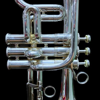 Besson Boosey & Hawkes Sovereign Cornet • Silver-Plated Eb image 8