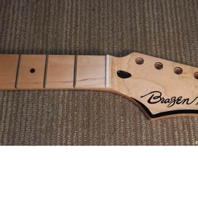 Brazen Birds Eye Maple Wood Guitar Strat Neck Stratocaster Exotic Guitar Neck 19 Year Old (NOS) Very Rare Neck! #52 image 4