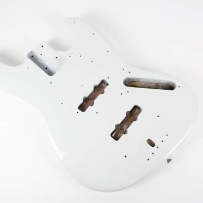 1972 Vintage Fender Jazz Bass BODY White Re-fin 1970s USA Guitar image 5
