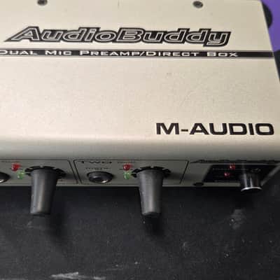 M-Audio Audio Buddy Mic/Instrument Preamp 2000s - Silver image 1