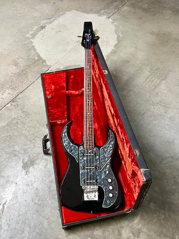 Burns Baldwin Bison Bass 1960's Black beauty original vintage uk