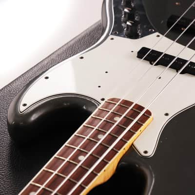 Fender Custom Shop 1966 Jazz Bass Relic Charcoal Frost Metallic Masterbuilt Dale Wilson 2011 image 12