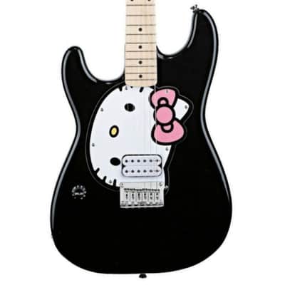 Fishbone BLACK Guitar LEFTY 2024 Black Hello kitty With fishbone gig bag, Strap, Pick