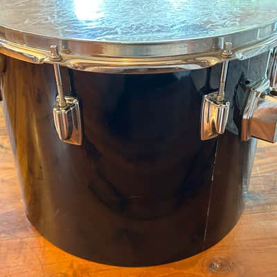 Vintage 1980s Tama Imperialstar 11 x 15 Drum Concert Tom OG Jet Black Wrap image 9