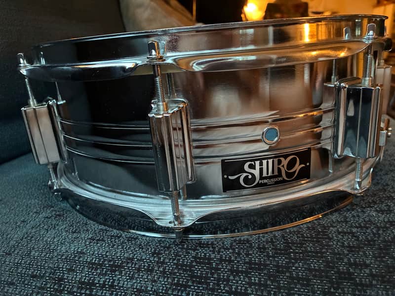 Rare Vintage 70s Shiro 14x5” Steel Snare Drum – 8 Lugs MIJ (Excellent Condition) image 1