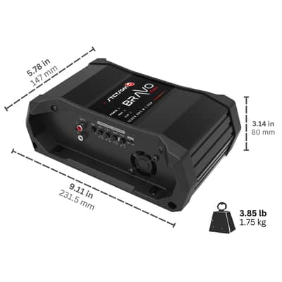 Stetsom Bravo Full 1200 1-ohm Digital Full-Range Amplifier Mono Channel Class D image 5