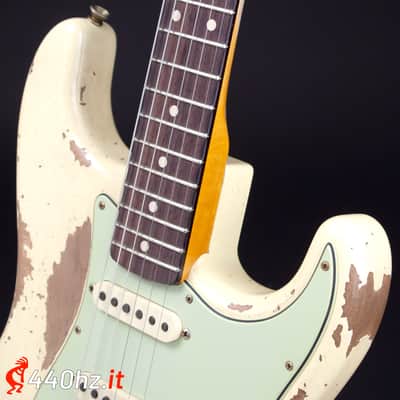 Fender Custom Shop Limited Edition 60 Dual-Mag II Stratocaster Super Heavy Relic Aged Vintage White 1960 image 8