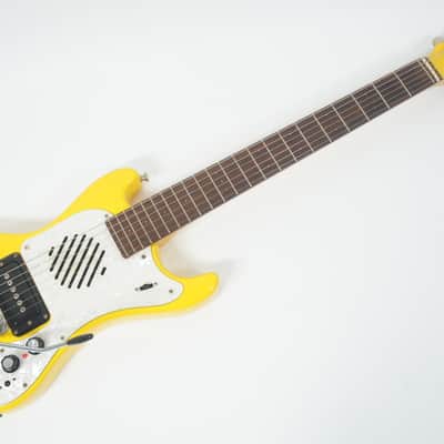 [SALE Ends June 25] MarineRider MR-1 Yellow Mosrite Ventures Copy Built-in Amp travel guitar Made in JAPAN image 2