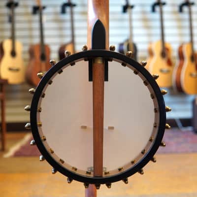 OME USA Jubilee 11" Walnut/Mahogany Open Back Banjo w/Hard Case image 3