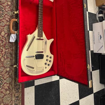 Jerry Jones Electric Sitar m - White Crackle image 3