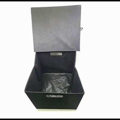 LASE 12" or LP Record (Vinyl) Black Fabric Storage Box. Black image 6