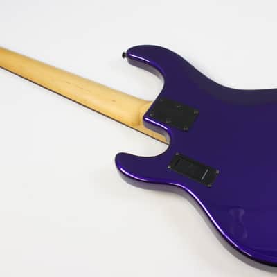 2017 Ernie Ball Music Man StingRay-5 H 5-String Fretless Bass, Firemist Purple image 4