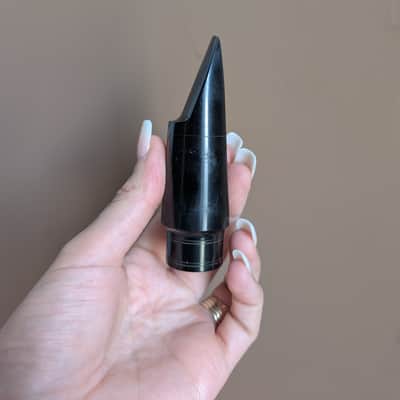 The Woodwind Co. Steel Ebonite Tenor Saxophone Mouth Piece marked "Meliphone Special" with the model B5 1940 image 3