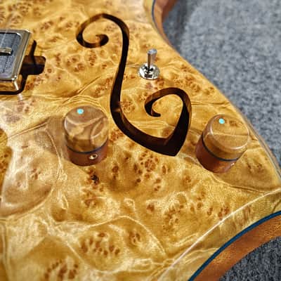 Barlow Guitars Osprey Semi-Hollow 2025 - Golden Camphor / Mun Ebony image 14